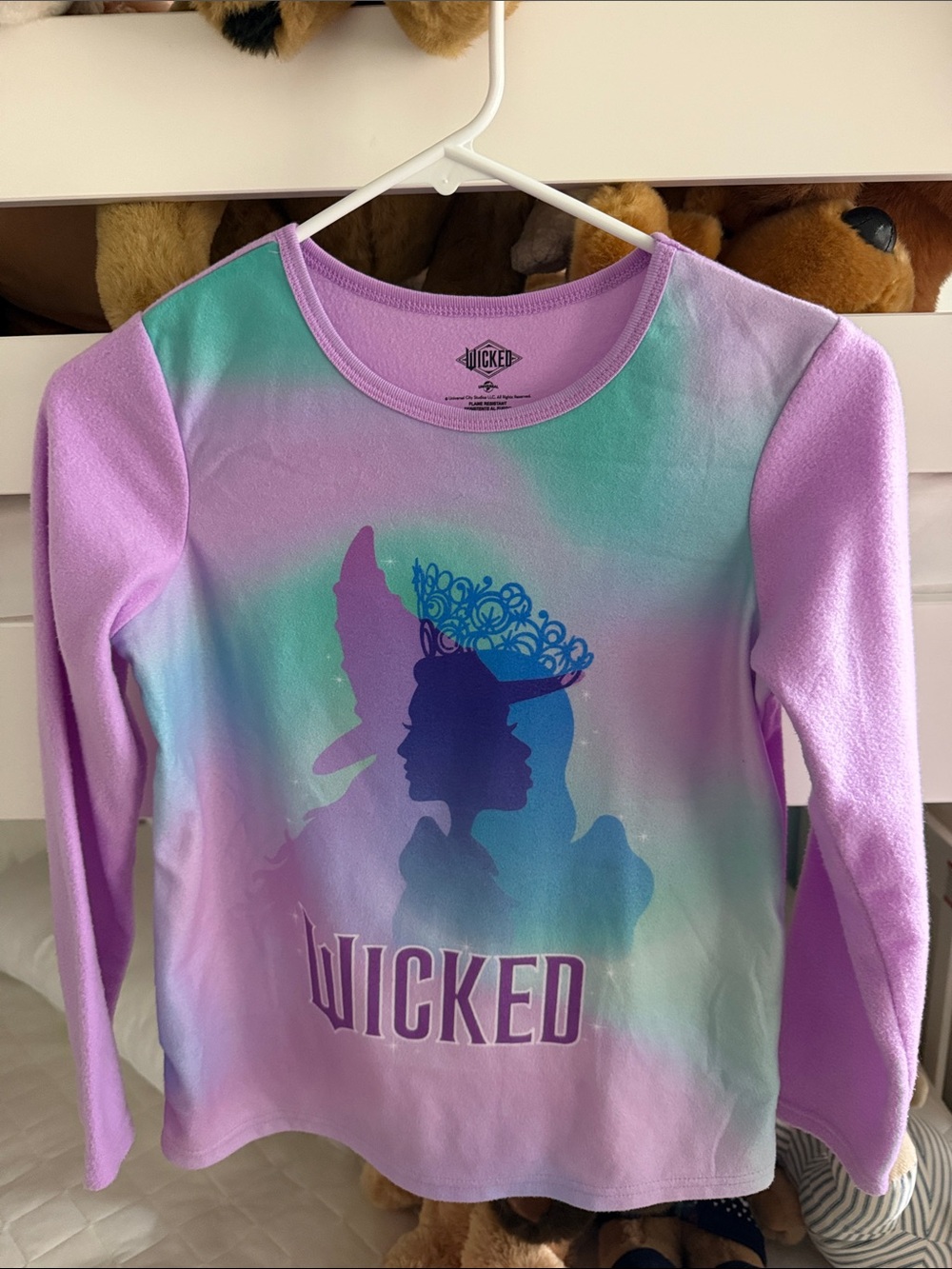 Girls' Long sleeve fleece Wicked PJ’s 10-12